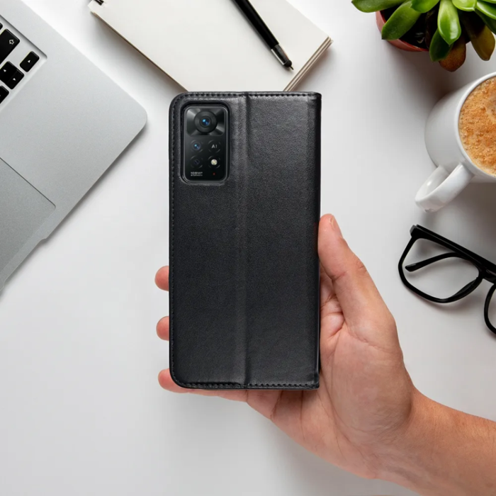 A-One Brand - Xiaomi Redmi Note 14 Plånboksfodral Smart Magneto - Svart