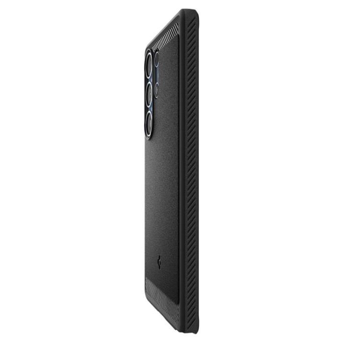 Spigen - Spigen Galaxy S25 Ultra Mobilskal MagSafe Rugged Armor - Svart