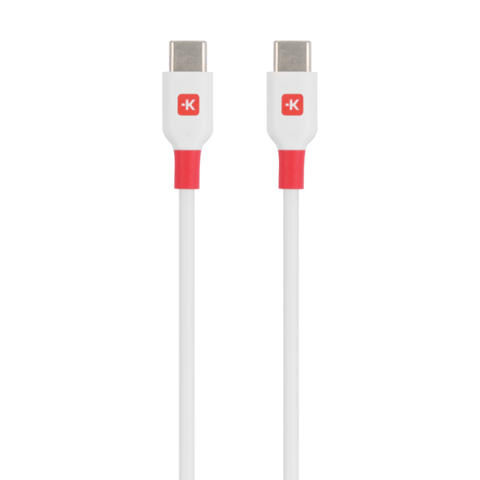 UTGATT1 - SKross USB-C till USB-C Kabel - 15cm - Vit