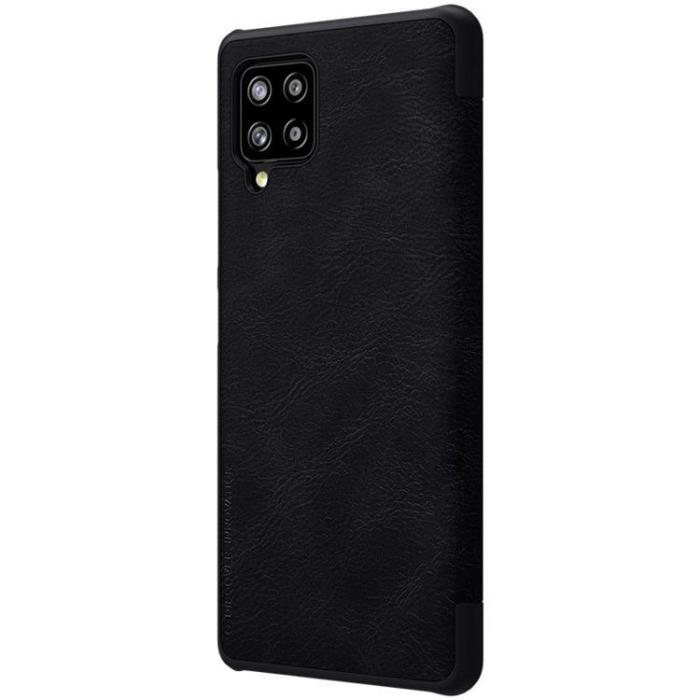 Nillkin - Nillkin Qin Läder Fodral Samsung Galaxy A42 5G - Svart