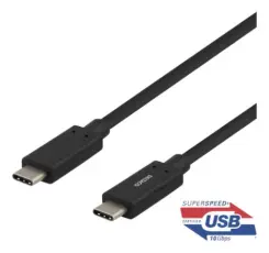 UTGATT1 - Deltaco USB-C-kabel, 1m - Svart