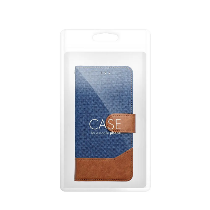 A-One Brand - iPhone 16e Plånboksfodral Jeans - Blå