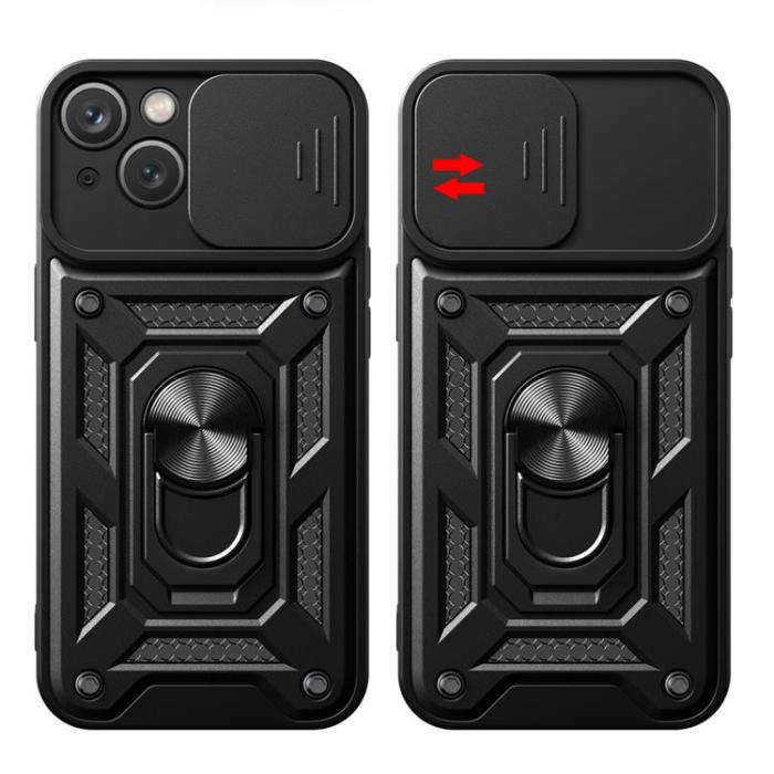 A-One Brand - iPhone 15 Mobilskal Camshield Hybrid Armor - Rosa