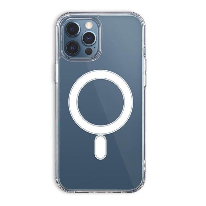 A-One Brand - iPhone 12 Mobilskal MagSafe Anti Shock 1.5 mm - Transparent