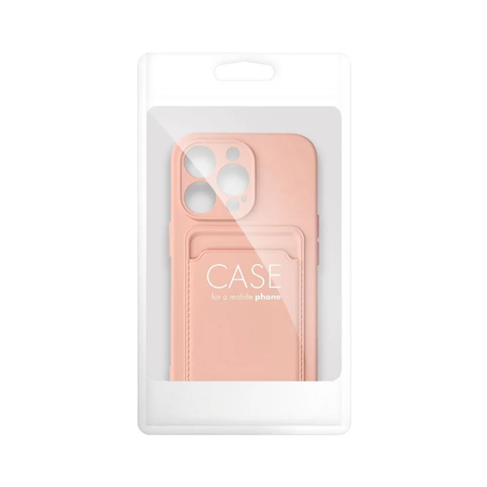 A-One Brand - iPhone 15 Pro Max Mobilskal Korthållare - Rosa