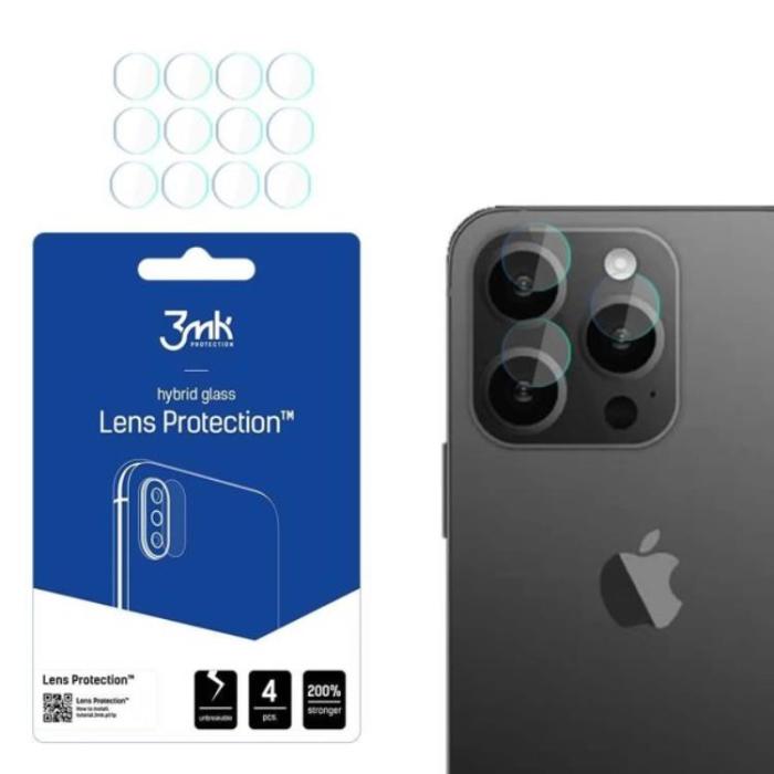3MK - 3mk iPhone 15 Pro Max  Kameralinskydd - Transparent