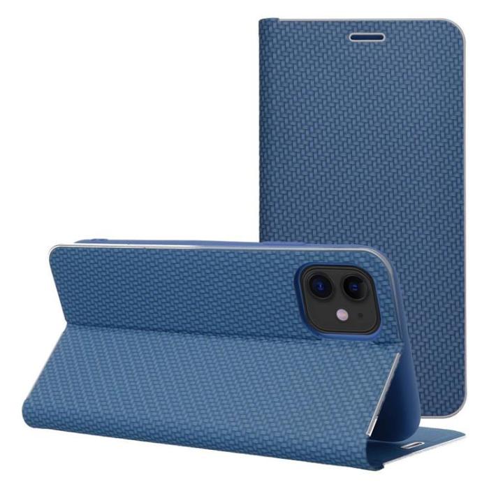 A-One Brand - iPhone 16 Plånboksfodral Luna Carbon - Blå