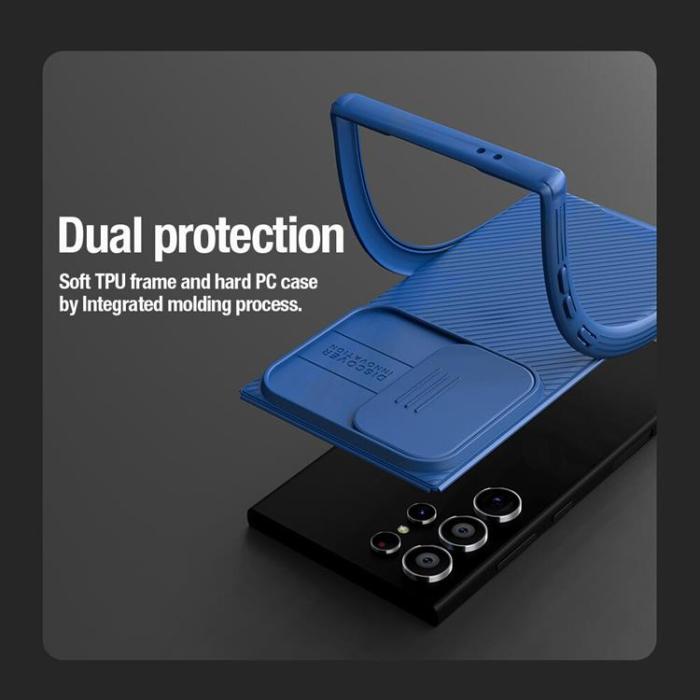 Nillkin - Nillkin Galaxy S24 Ultra Mobilskal CamShield Pro Armored - Blå