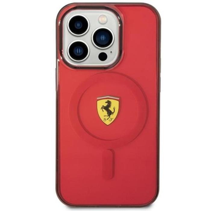 Ferrari - Ferrari iPhone 14 Pro Mobilskal Magsafe Translucent - Röd