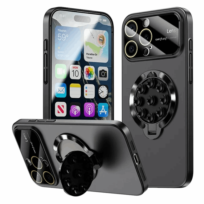 A-One Brand - iPhone 16 Pro Mobilskal Magsafe Sugkopphållare Kickstand