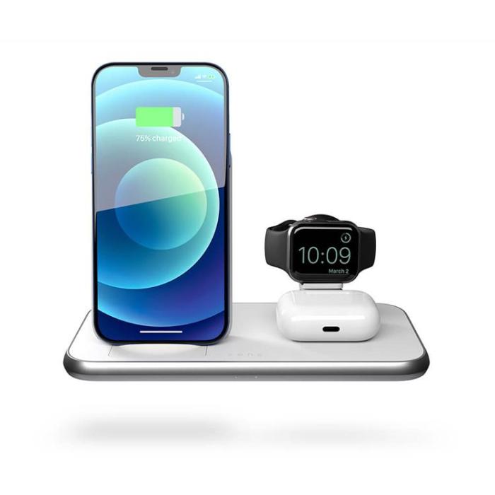 ZENS - ZENS 4in1 Laddare 10W inkl 45W USB-C PD - Vit