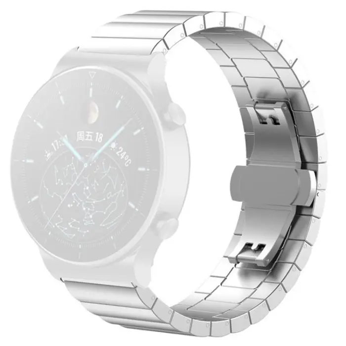 A-One Brand - Galaxy Watch 6 Classic (43mm) Armband Stainless Steel - Silver
