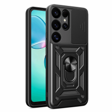 A-One Brand - Galaxy S25 Ultra Mobilskal Hybrid Armor Camshield - Svart