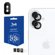 3MK - 3mk iPhone 16/16 Plus Pro HybridGlass Kameralinskydd - Svart