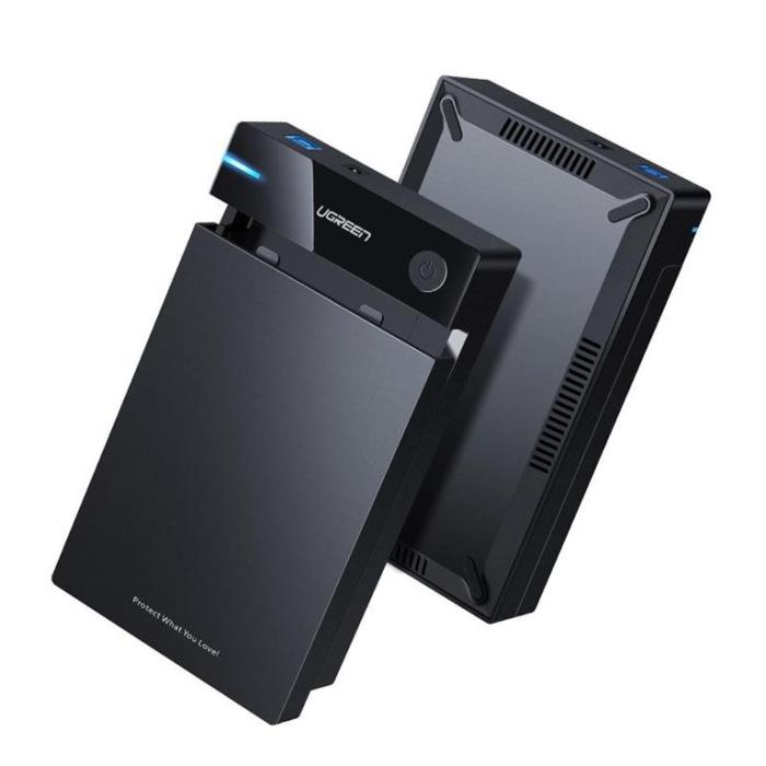 Ugreen - Ugreen 3.5'' SATA HDD Box USB 3.0 Drive - Svart
