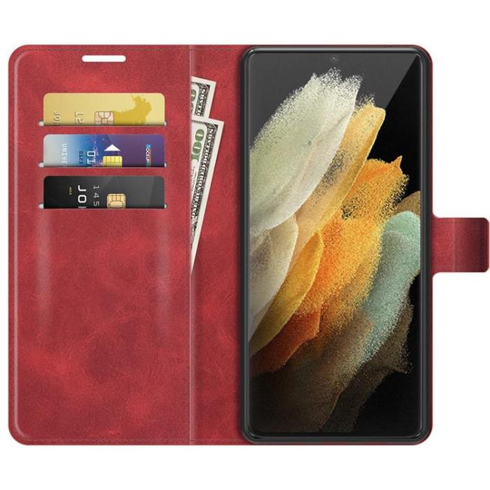A-One Brand - Flip Folio Fodral Galaxy S22 Ultra - Röd
