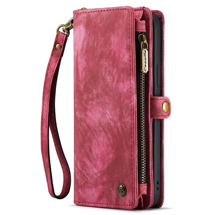 Caseme - CASEME iPhone 15 Plus Plånboksfodral 008 Detachable - Röd