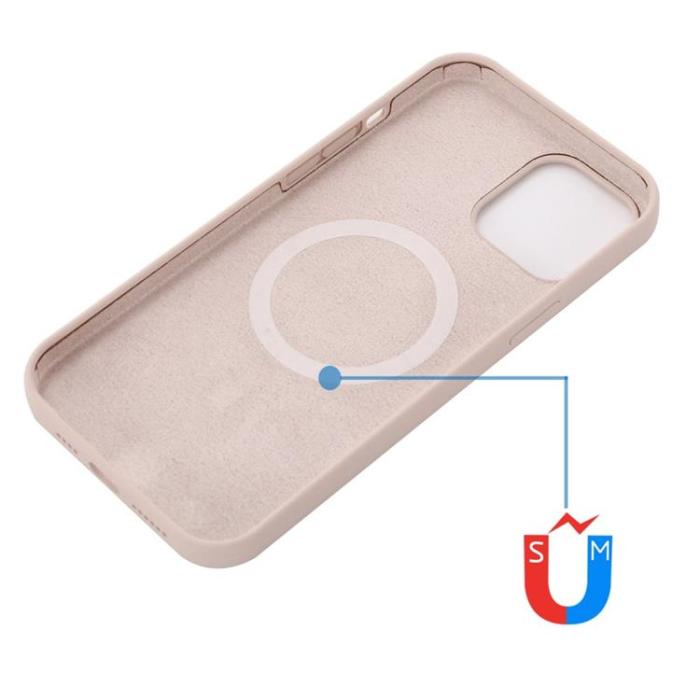 A-One Brand - iPhone 14 Plus Skal Magsafe Silicone Ultra Slim - Rosa