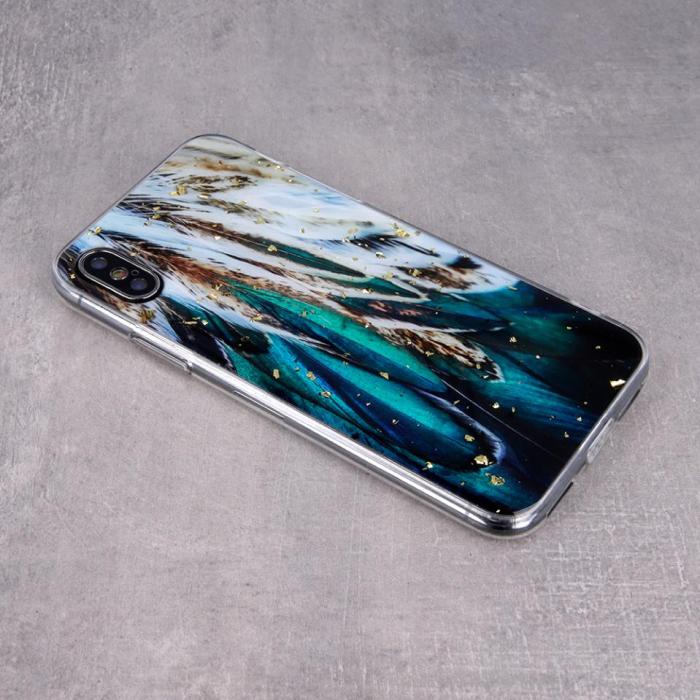 OEM - Glam Skal med Fjädrar Guldfärgat till iPhone 12/12 Pro