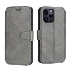 Boom of Sweden - BOOM iPhone 13 Pro Max Plånboksfodral Calfskin - Grå