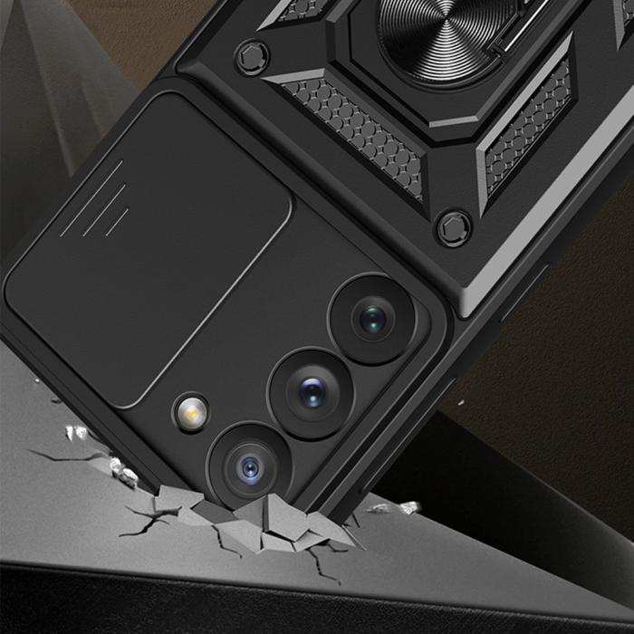 OEM - Galaxy A34 5G Skal Ringhållare Hybrid Armor Camshield - Blå