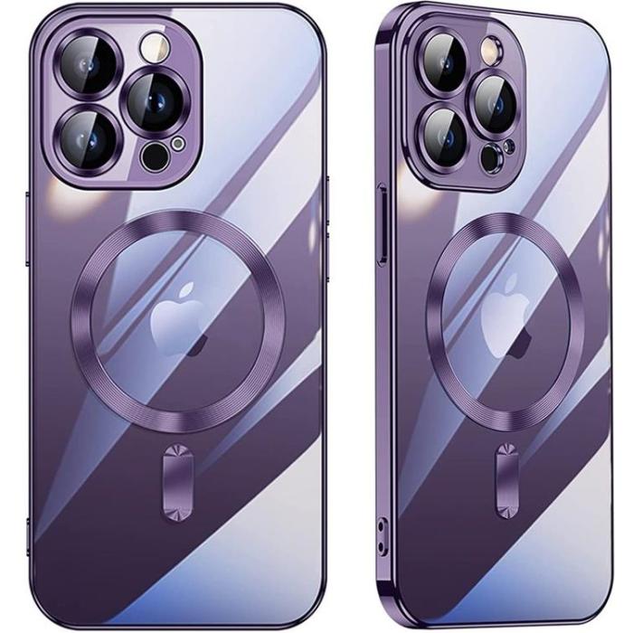 A-One Brand - iPhone 15 Plus Mobilskal Magsafe Electroplating - Guld