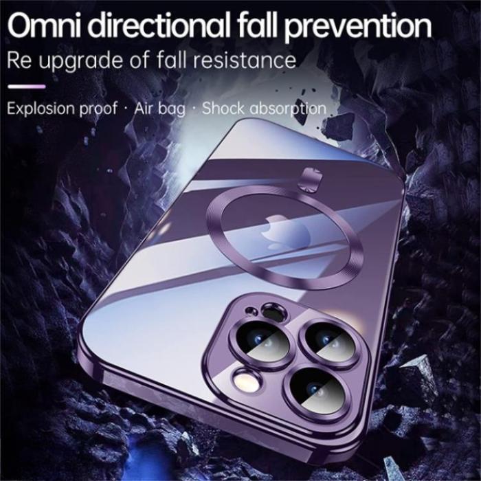 A-One Brand - iPhone 15 Plus Mobilskal Magsafe Electroplating - Guld