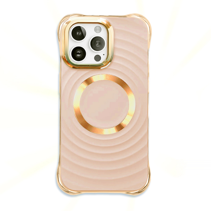 A-One Brand - iPhone 16 Mobilskal Magsafe Circle Glam - Rosa