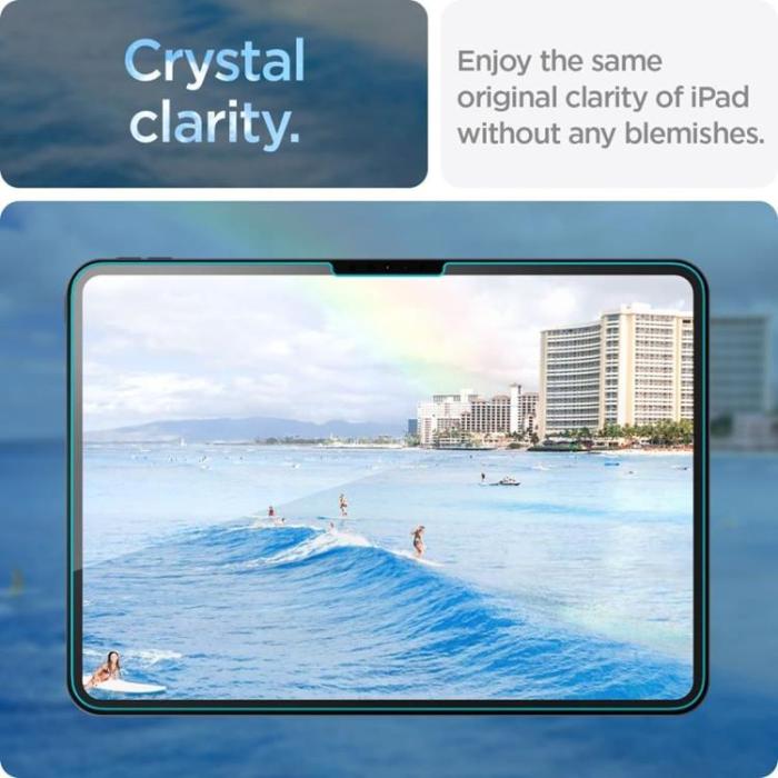 Spigen - Spigen iPad Pro 11 (2024) Härdat Glas Skärmskydd GLAS.TR 
