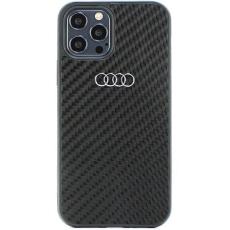 Audi - Audi iPhone 12/12 Pro Mobilskal Carbon Fiber - Svart