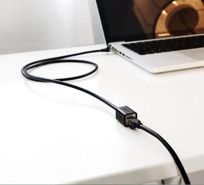 Ugreen - Ugreen RJ45 Förlängning Ethernet Cat 6 FTP Kabel 2m - Svart