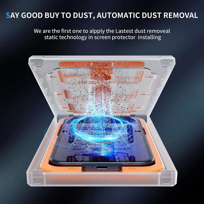 A-One Brand - Auto Dust Removal Härdat Glas Skärmskydd iPhone 13 Pro Max