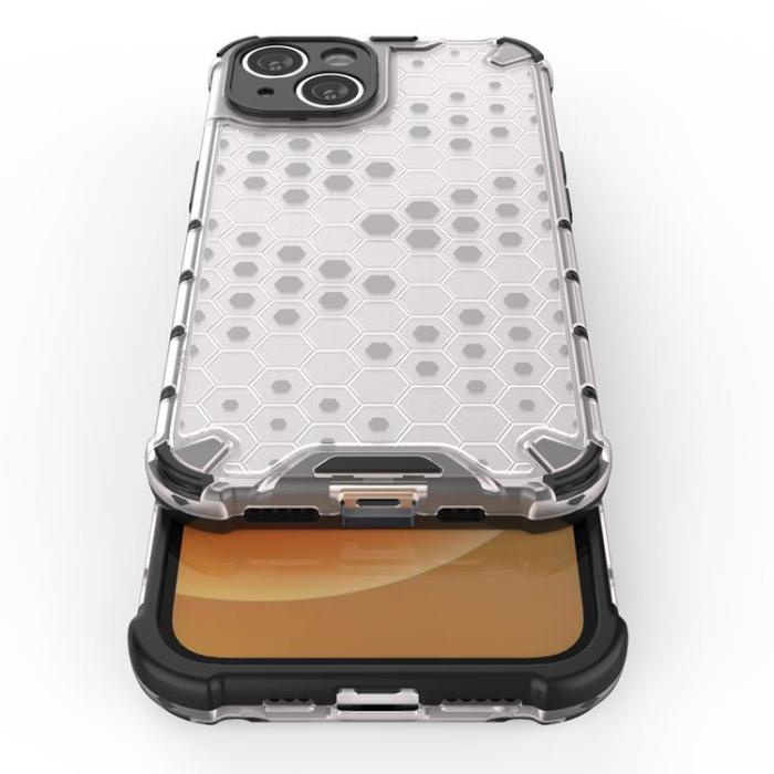 A-One Brand - iPhone 14 Plus Skal Honeycomb Armored Hybrid - Transparent