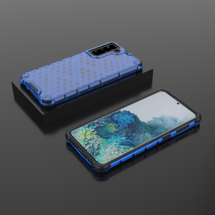 A-One Brand - Galaxy S22 Skal Honeycomb Armored - Blå