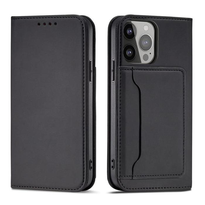 A-One Brand - Galaxy S23 Ultra Plånboksfodral Magnet Flip - Svart