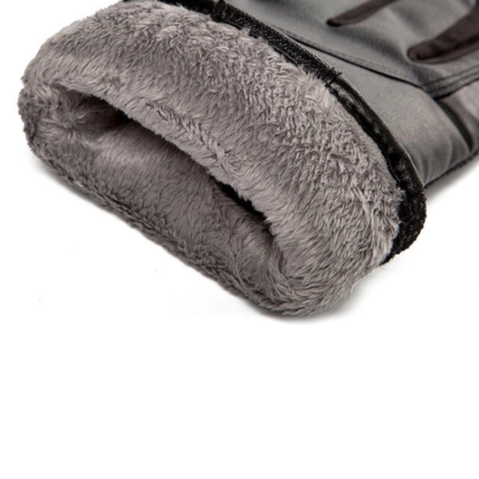 A-One Brand - Insulated Mobil Touchvantar/Handskar i PU-läder För Herr (M/L) - Svart