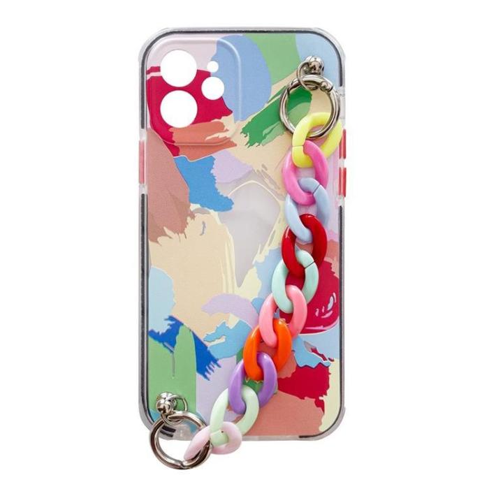 OEM - Color Gel Chain Pendant Skal Galaxy A32 4G - Flerfärgad