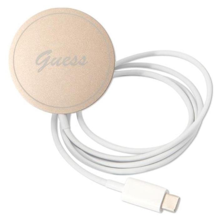 Guess - Guess iPhone 11 Magsafe Skal Print + Trådlös Laddare - Svart