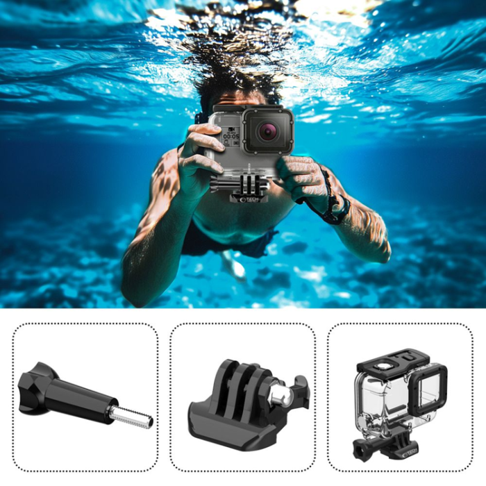 Tech-Protect - Tech-Protect GoPro Hero 5/6/7 Vattentät Fodral GA200 - Clear