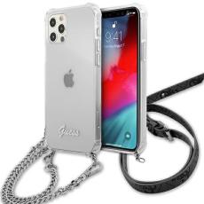 Guess - Guess iPhone 12 Pro Max Skal Silver Chain - Silver