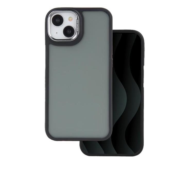 A-One Brand - iPhone 15 Mobilskal Crystal Black - Grå