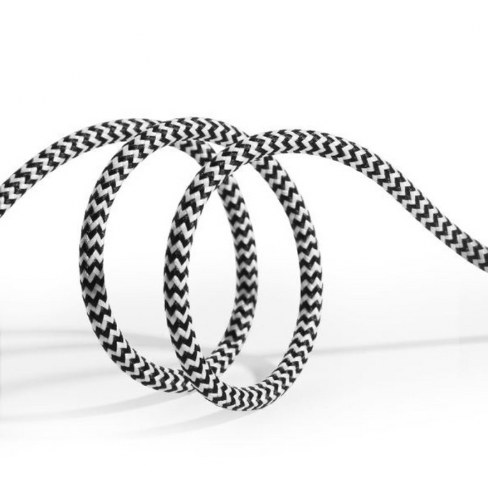 SiGN - SiGN Skin USB-C till USB-A kabel 2.1A 3m - Svart/Vit