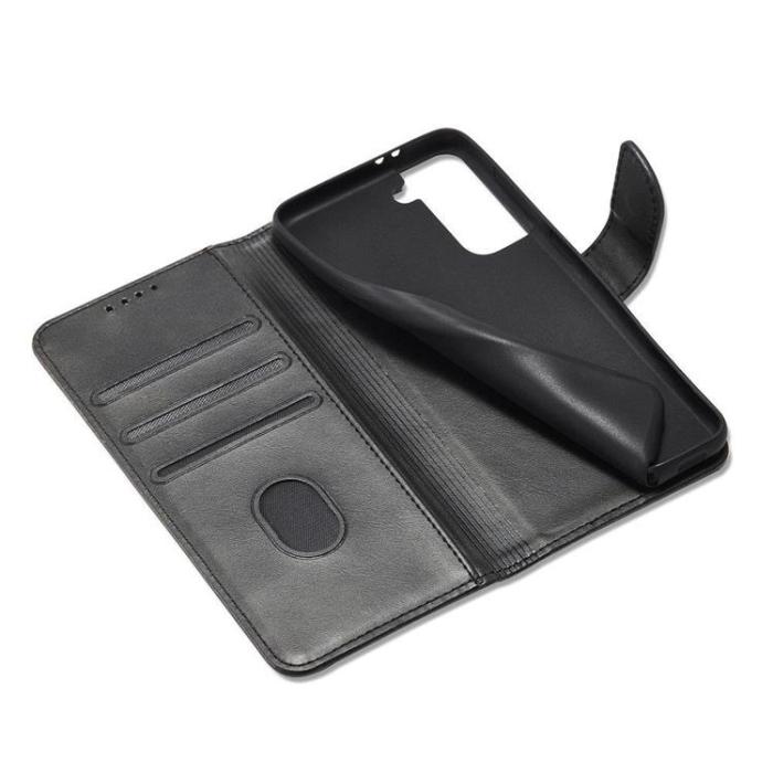 OEM - Galaxy S22 Ultra Fodral Magnet Elegant - Svart