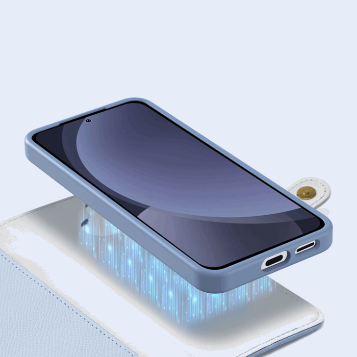 Dux Ducis - Dux Ducis Galaxy S25 Plus Plånboksfodral MagSafe Äkta Läder