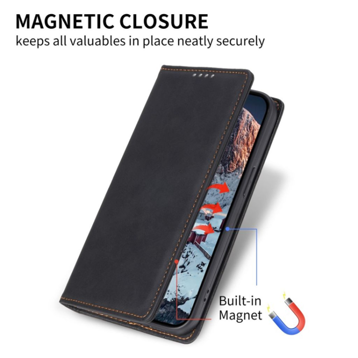 A-One Brand - Galaxy S25 Ultra Plånboksfodral RFID Blocking - Svart