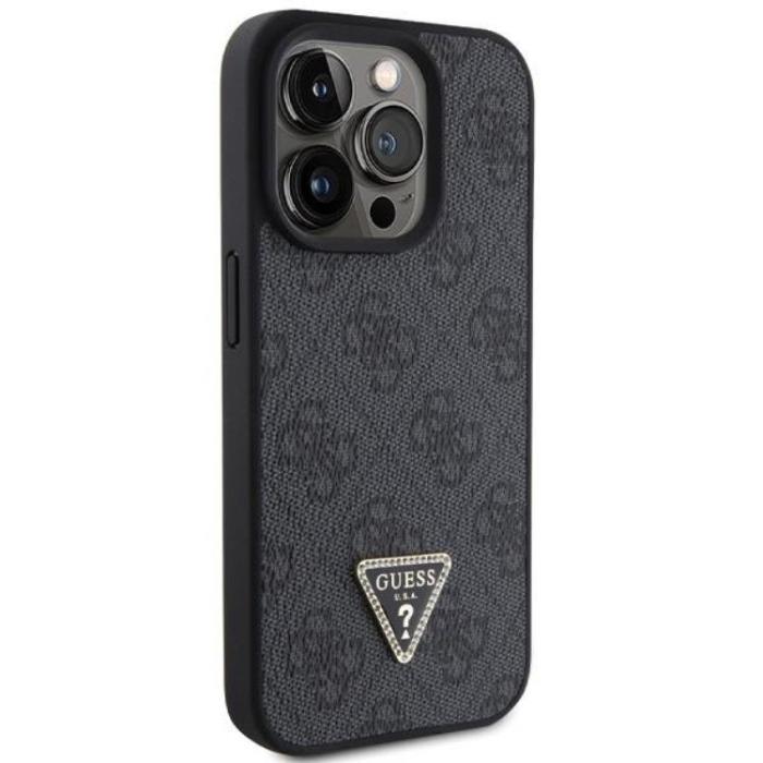 Guess - Guess iPhone 15 Pro Max Mobilskal Diamond Triangle - Svart