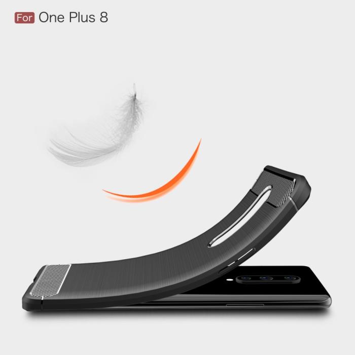A-One Brand - Carbon Fibre Skal OnePlus 8 - Blå