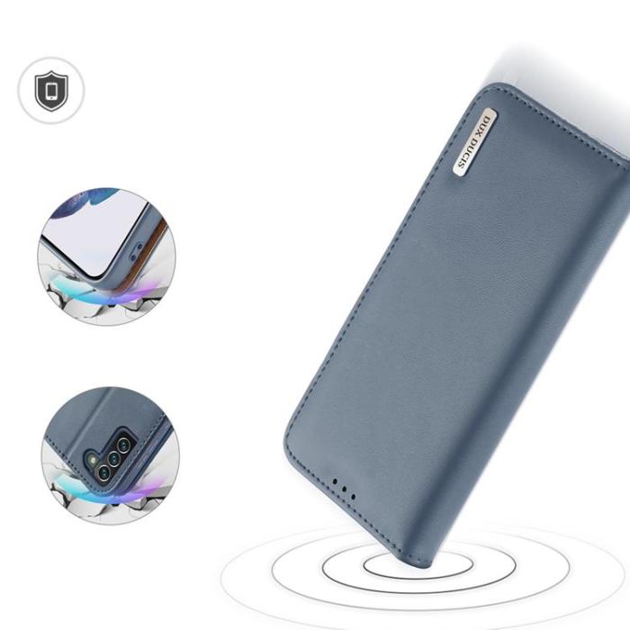 Dux Ducis - Dux Ducis Hivo Äkta Läder Fodral Galaxy S22 Plus - Blå