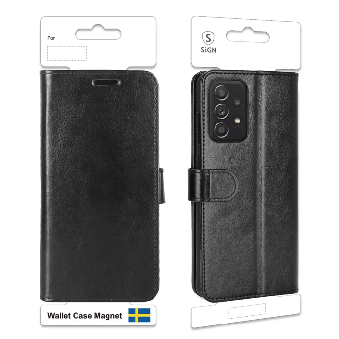 SiGN - SiGN Plånboksfodral till Galaxy A52 5G/A52s 5G/A52 4G - Svart