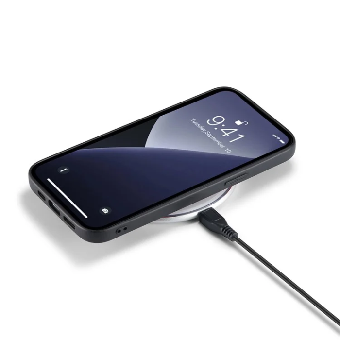 DG.MING - DG.MING iPhone 16 Pro Mobilskal Hybrid Läder - Svart